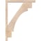 Ekena Millwork Merced Block Smooth Bracket w/ Offset Brace, Douglas Fir, 3 1/2"W x 22"D x 30"H BKT0402X22X30MRC05SDF - alternate 4